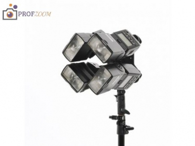 Кронштейн Lastolite Quad Bracket LS2535 для четырёх вспышек с держателем зонта Кронштейн Lastolite Quad Bracket LS2535 для четырёх вспышек с держателем зонта
