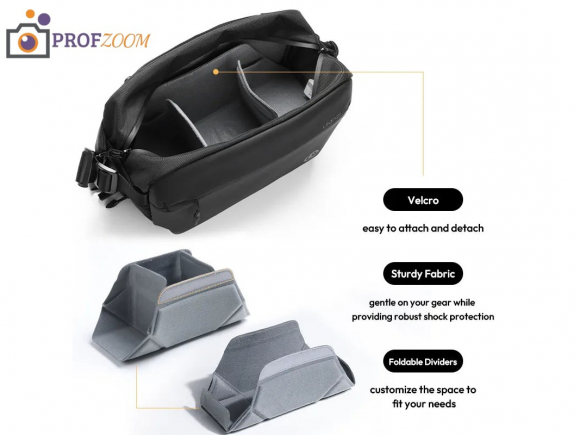 Сумка Ulanzi PB038 Travel Sling Bag V2 Чёрная Сумка Ulanzi PB038 Travel Sling Bag V2 Чёрная