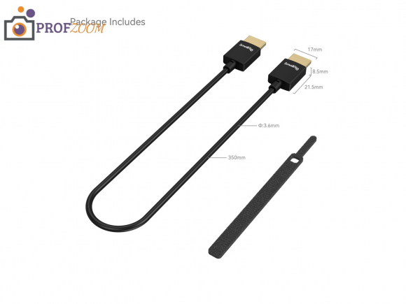 Кабель SmallRig 2956B Ultra Slim 4K HDMI (A - A) 35 см