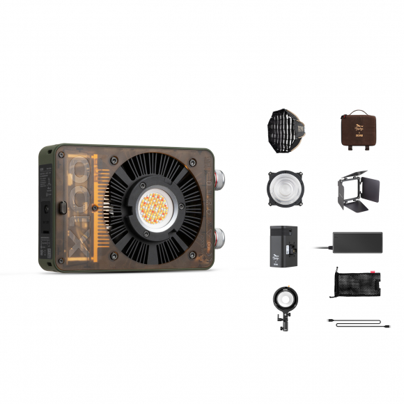 Комплект Zhiyun Molus X100 RGB Pro, зелёный/серый