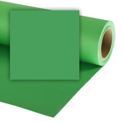 Бумажный фон Colorama CO533 Chromagreen 1,35 × 11 м, зелёный хромакей