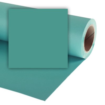 Бумажный фон Colorama CO585 Sea Blue 1,35 × 11 м, бирюзовый (морская волна)